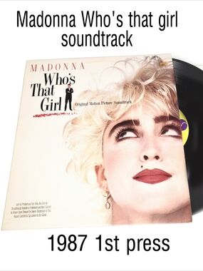 1987 Madonna Who's That Girl Soundtrack Sire Records 1st Press Dance Pop Rock